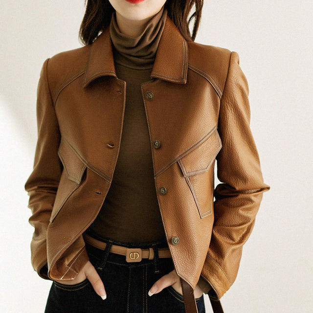 Giacca in pelle Selina