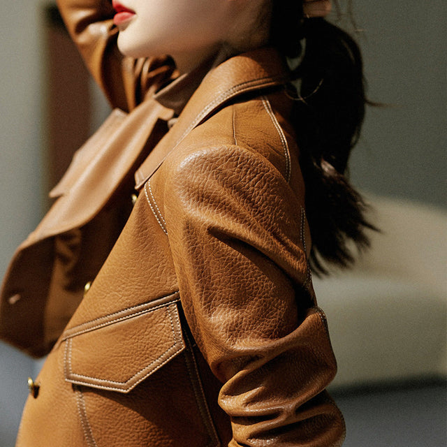 Giacca in pelle Selina