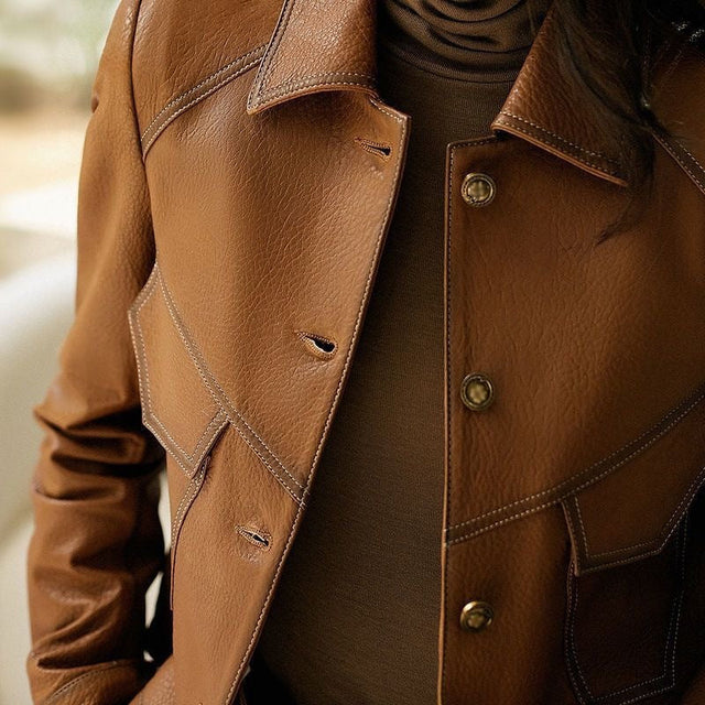 Giacca in pelle Selina