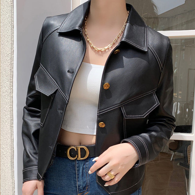 Giacca in pelle Selina