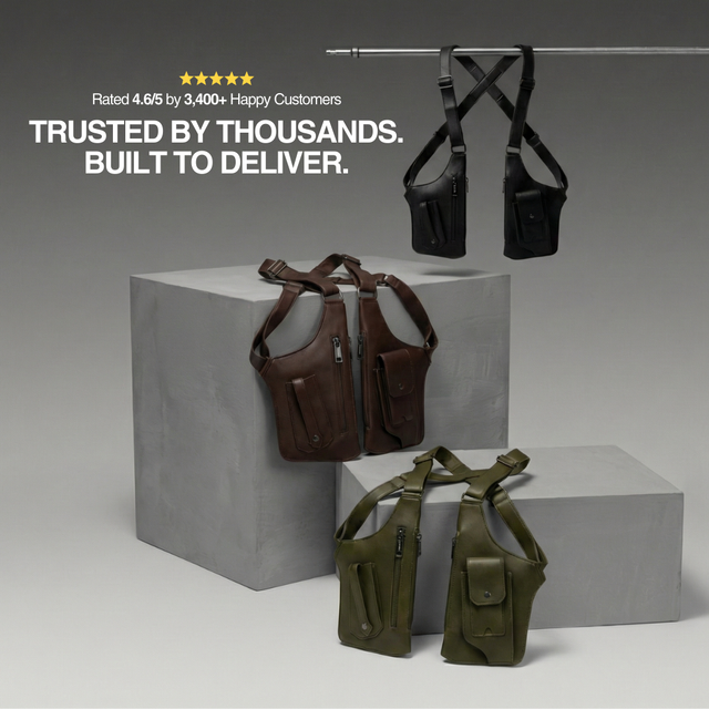 Jonaire - Borsa a spalla in pelle premium